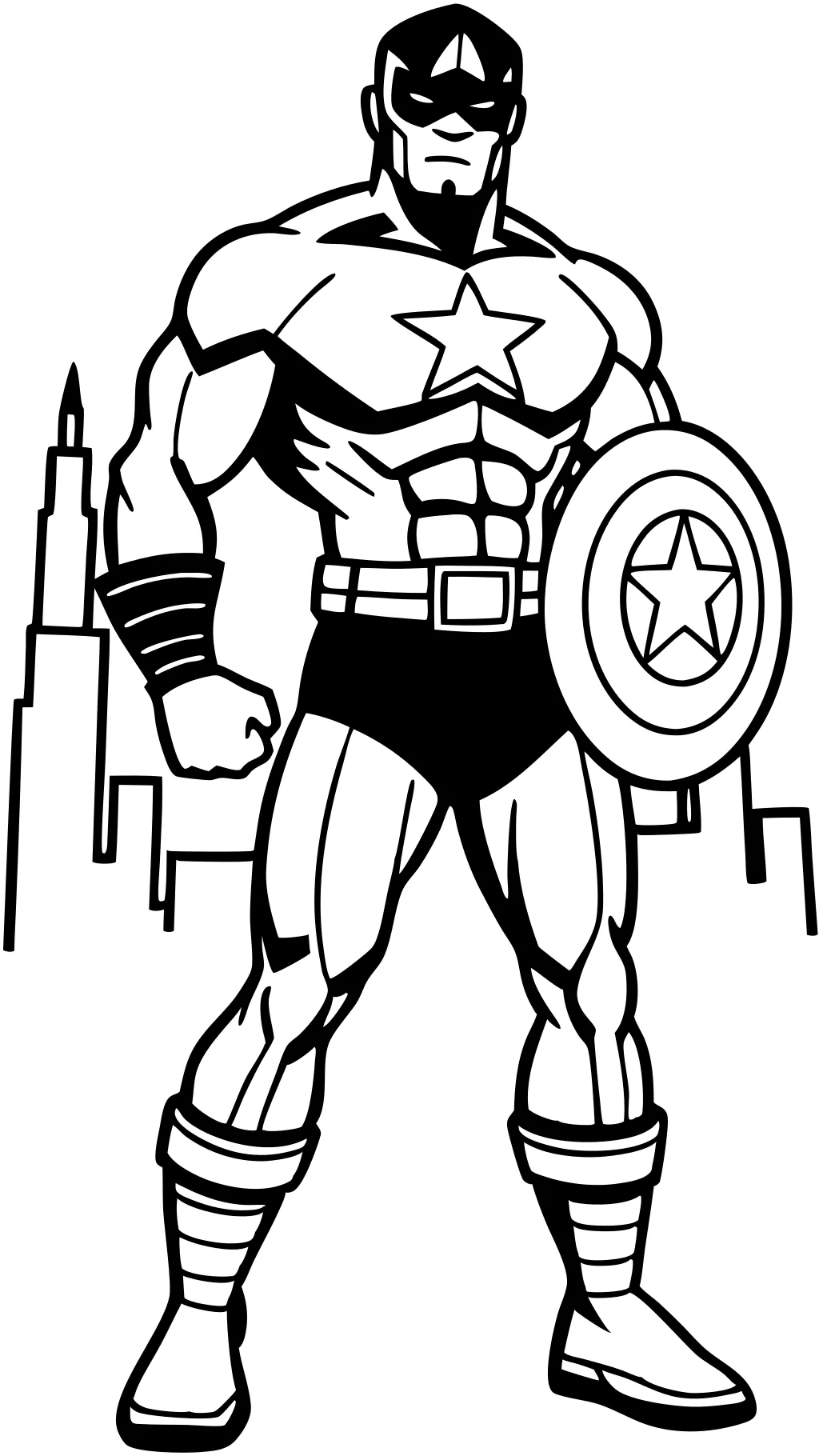 coloriages Captain America imprimables